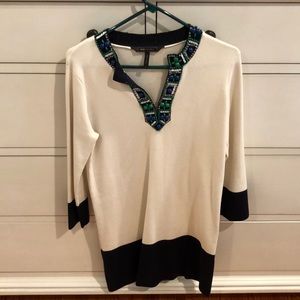 BCBG Knit Color-block Dress